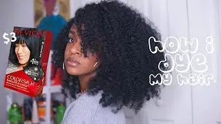 How I Dye My Natural Hair Blue Black at Home! | Vibrant & Healthy Looking Results
