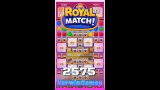 Royal Match Level 2575 - Hard Level - No Boosters Gameplay