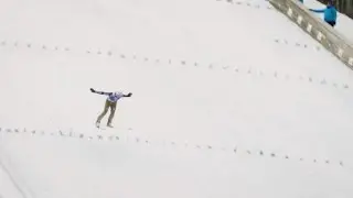 Slov&eacute;nie: vol au-dessus d'un berceau du saut &agrave; ski