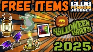 Club Penguin Journey | Every Free Item Location! 🕯️ (Halloween Party 2025)