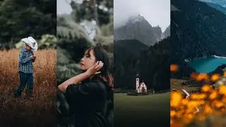 Free Preset - cinematic Faded Green Lightroom Presets tutorial #391
