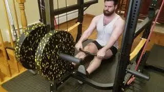 Seated Cable Rows on Force USA MyRack Lat Pulldown / Low Row Attachment