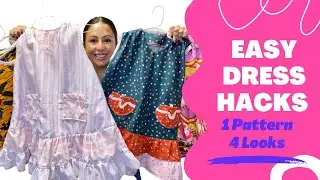 1 Выкройка 4 образа // как взломать выкройку // @Sew4serenity // #projectdressagirl2022