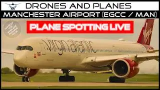 Manchester Airport Live Plane Spotting Action - Sunday Morning Special