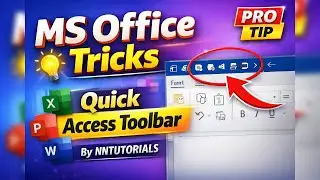 Customize Quick Access Toolbar in MS Applications | आसान तरीका हिंदी में