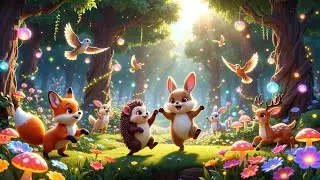 Magic Forest Bunny Adventure 🌳🐰 | Magical Kids Story Song | Hop Find & Party Along