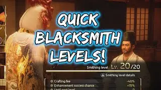 Quick Blacksmith Leveling in Like a Dragon: Ishin!