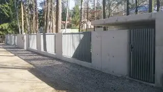 Ogrodzenie z Betonu Architektonicznego NOWOŚĆ!!! Szalunki Ścienne Zalewanie Betonu DAW-BUB