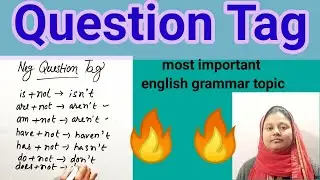 Question Tag || English grammar new topic question tag | question tag in bengali | bengali education