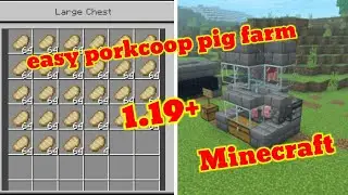 Minecraft Simple 1.19.+ Poorkcoop farm pocket edition & bedrock