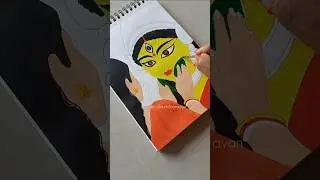 Too hard to say Goodbye 🥲 #art #shorts #painting #maa #maadurga