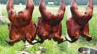 Chicken, Meat HOME SMOKED. MARINADE recipe in description