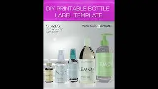 DIY Dropper Bottle Label Templates | Printable Essential Oil Labels | Customizable Product Labels