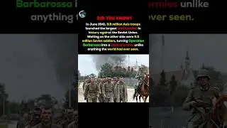 When Germany Launched the Largest Land Invasion in History | Operation Barbarossa #shorts