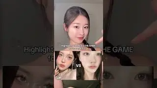 Importance of highlighters🤍 #kbeauty #makeup  #highlighter #beauty #koreanmakeup #makeuptutorial