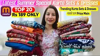 😍*Huge* Meesho Summer/Cotton Kurti & Kurta Set,Cord Set Haul Starting 189 😍Meesho Kurti Haul #meesho