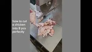 how to cut chicken into 8 pcs with machine