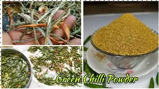 Green Chili powder| Homemade green chilli powder