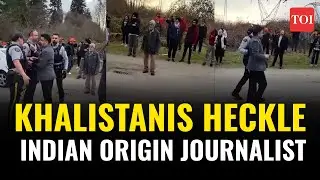 Pro-Khalistan people heckle Indian-origin journalist in Canada | Amritpal Singh on a run from Punjab