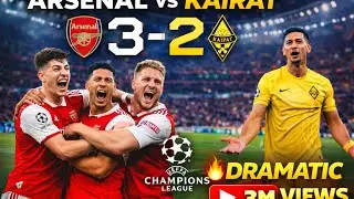 ARSENAL 3&ndash;2 KAIRAT 🔥 | Havertz, Martinelli & Gy&ouml;keres SAVE THE NIGHT! | UCL REACTION 
