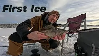 First Ice Fishing in the yukon 2025-2026 chatching lakers