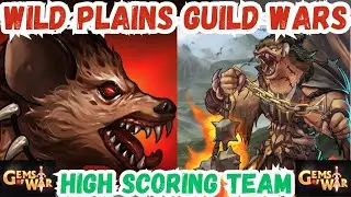 Gems of War Wild Plains Guild Wars Team 5-0 High Scoring vs Top 30 Guild (No Commentary)