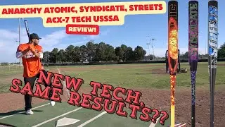 Hitting the Anarchy Atomic, Syndicate, and Streets ACX-7 Tech | USSSA Slowpitch Bat Review