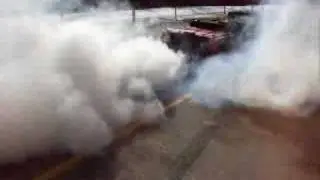 POLICE TIRE MELT DOWN: Vertibreaker mustang burnouts part 2