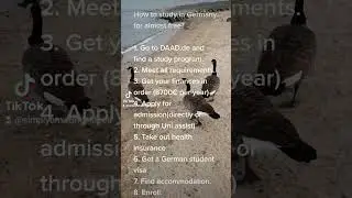 How to apply for German universities? save the video #germany #information #university #viral