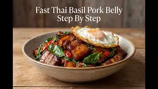 Fast Thai Basil Pork Belly (Moo Sam Chan Pad Krapow) Cooking Guide Step By Step