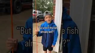 Aren&rsquo;t the fish already wet? Fishing in the rain! #fishing #shorts #funny