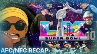 Too much MAN COVERAGE! MASAI Reacts to Seahawks & Patriots going to the SUPERBOWL! (GET UP reaction)