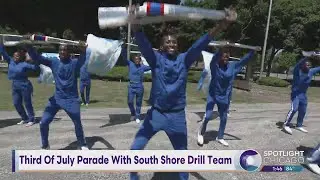 Celebrating Fourth Of July With South Shore Drill Team