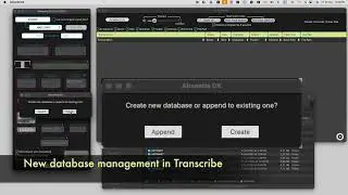 Transcribe Workflow Upgrade: Custom Databases + Editable Lines in Alts Finder