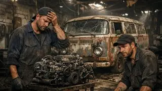 Can This Abandoned Volkswagen Van Be Saved? 😱 | Mechanics in Trouble||ASMR Restoration 