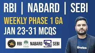General Awareness | 23 - 31 January | Current Affairs for RBI Grade B 2026 | SEBI | NABARD