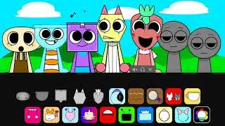 Sprunky Characters Mix 🎶 | Full Music Gameplay (4 Minutes)