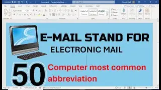 most common abbreviation list || computer short abbreviation list