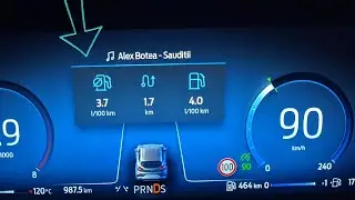 90km/h - Test Consum Ford Puma 2024 Facelift pe pilot automat ;