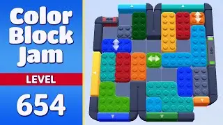 Color Block Jam Level 654 | Every Puzzle Solved! 🎯