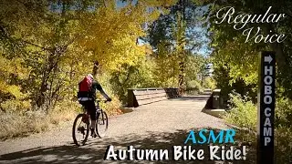ASMR Amazing Fall Foliage! Gritty gravel bike ride~Nature sounds