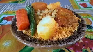 Couscous Tunisien au Merou - Recette Tunisienne