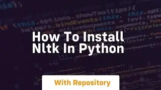 how to install nltk in python