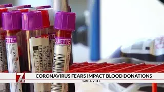 Local blood donations decline amid coronavirus fears