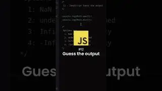 #12 - JavaScript Interview based Question | Math.max & Math.min | #javascript #frontend