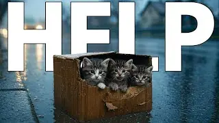 Crying Kittens Found in a Box 😿 | Emotional Rescue & Happy Ending 🏡✨