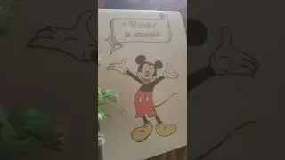 easy mekumumous #diy#craft with ifra Mickey Mouse  drawing