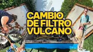 CAMBIO DE FILTRO VULCANO! casi hubo un accidente 😱🫣😥