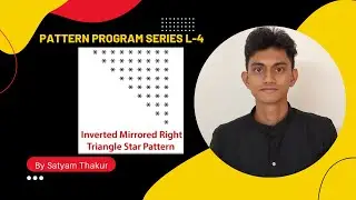 Inverted Mirrored Right Triangle Star Pattern ||Patter Program Series L-4 #star_pattern#programming