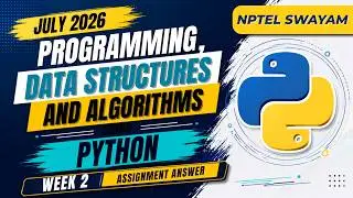 Programming, Data Structures And Algorithms Using Python Week 02 Assignment Answers | July 2026